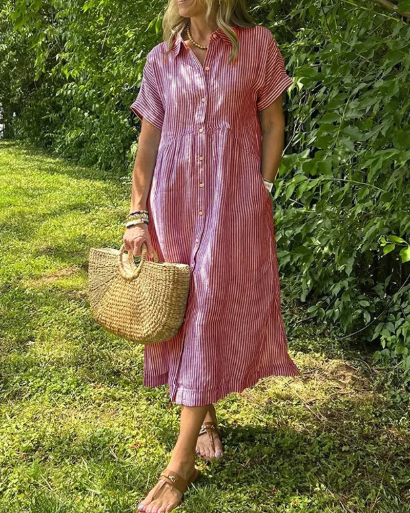 ANOREA - ROBE À RAYURES ÉLÉGANTE