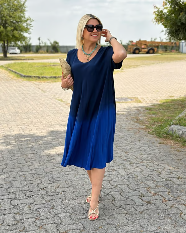 Liora™ – Robe ample aux dégradés de couleurs doux