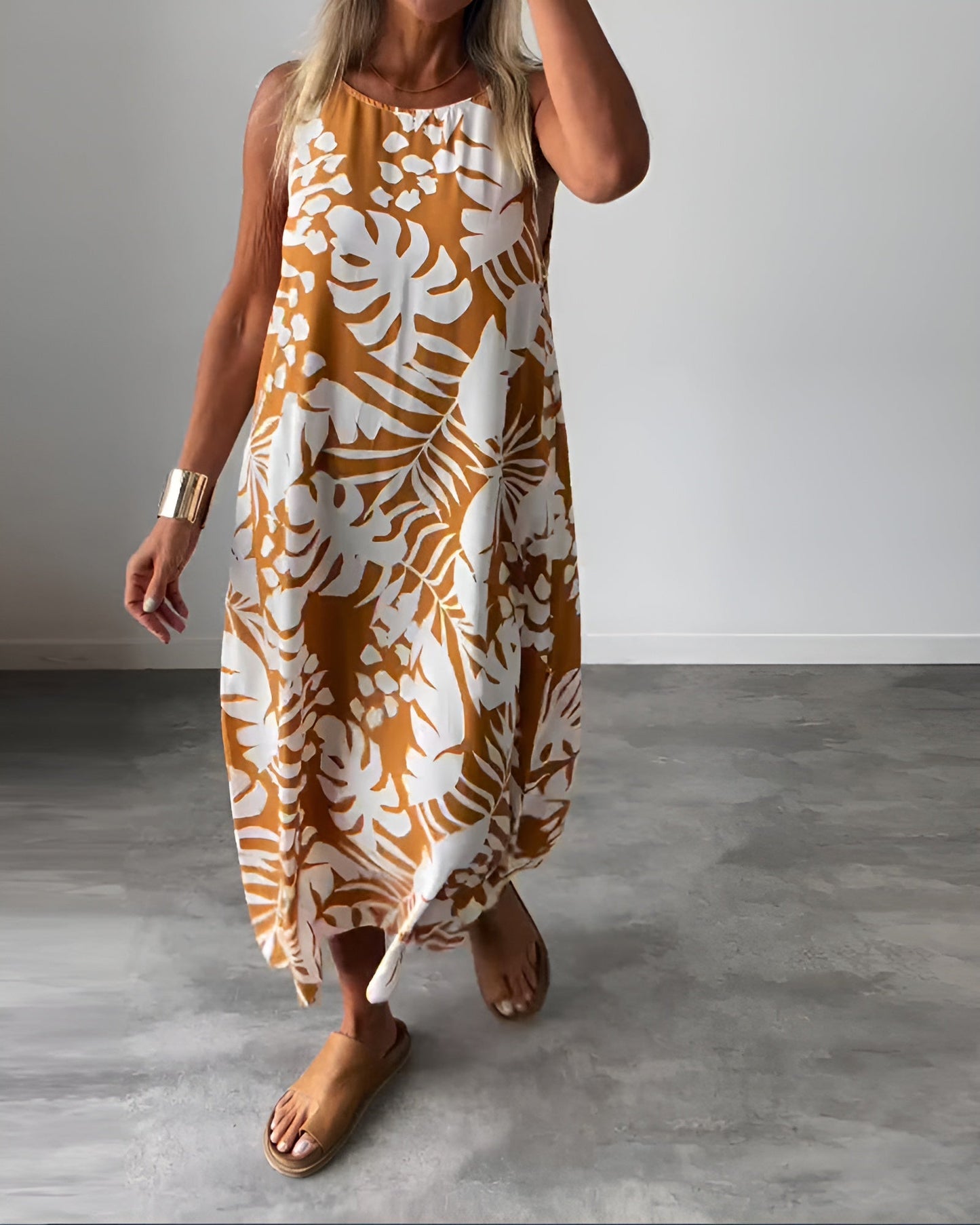 Liora – Robe d'été à imprimé tropical 