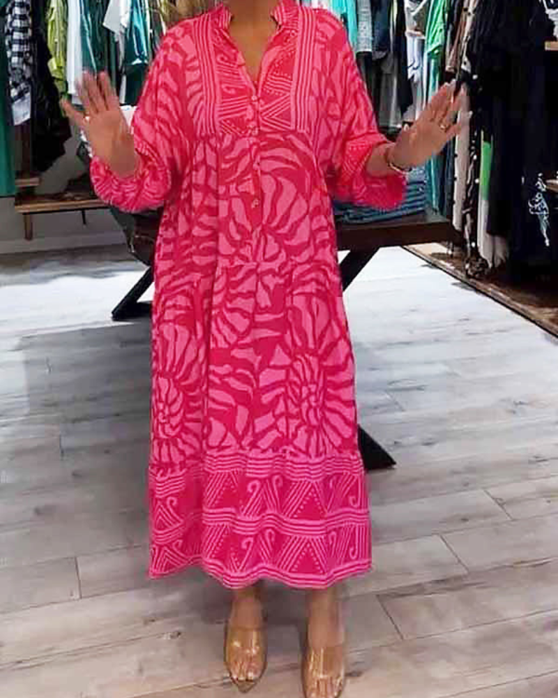 LENARA - Robe longue imprimée