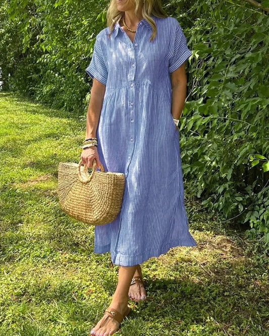 ANOREA - ROBE À RAYURES ÉLÉGANTE
