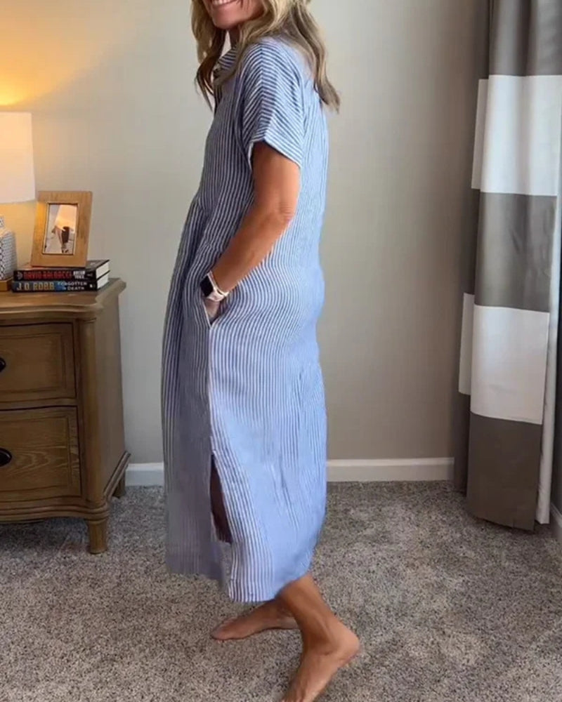 ANOREA - ROBE À RAYURES ÉLÉGANTE