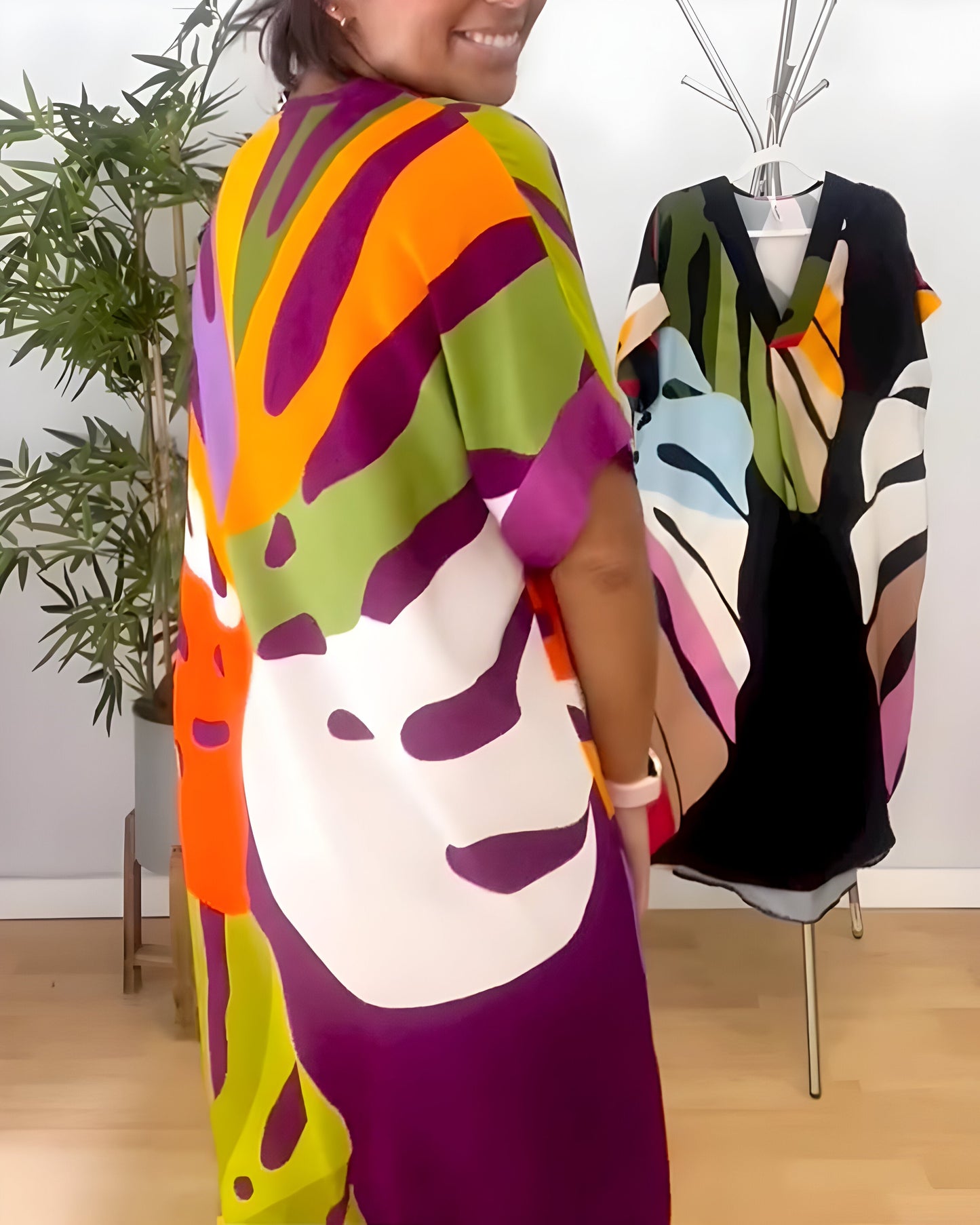 Rosaline™ - Robe décontractée colorée