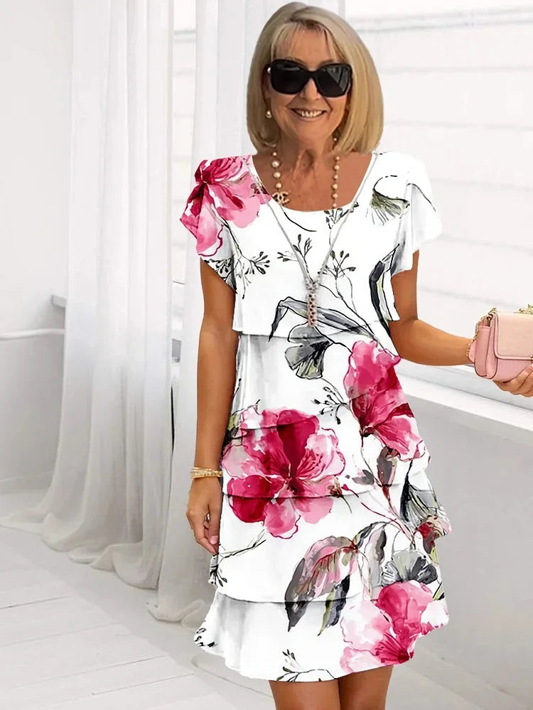 Isabel - Robe longue élégante à fleurs