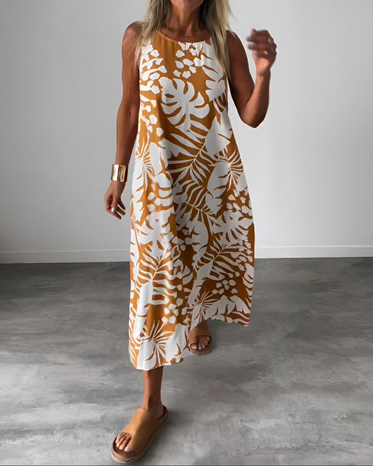 Liora – Robe d'été à imprimé tropical 