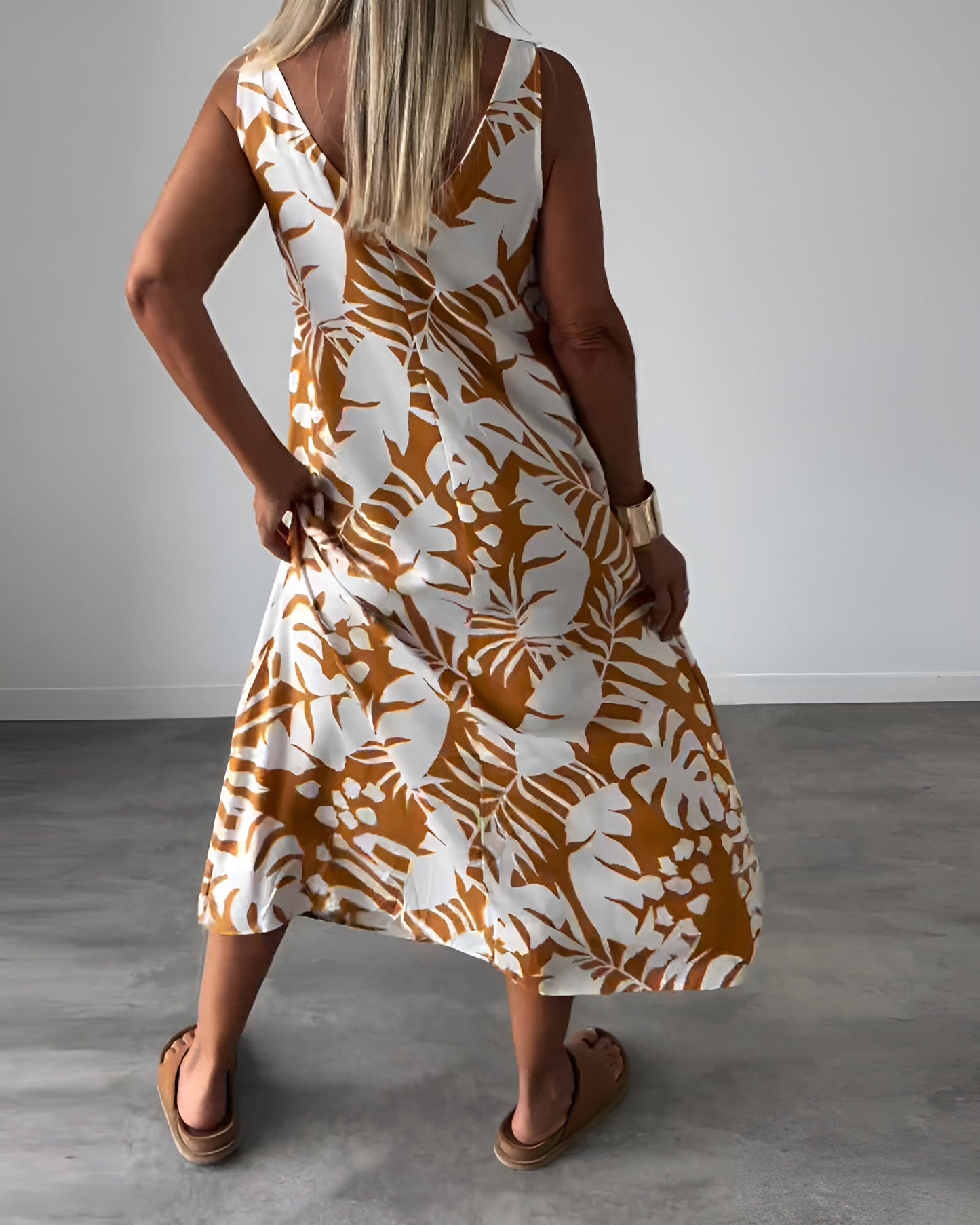 Liora – Robe d'été à imprimé tropical 