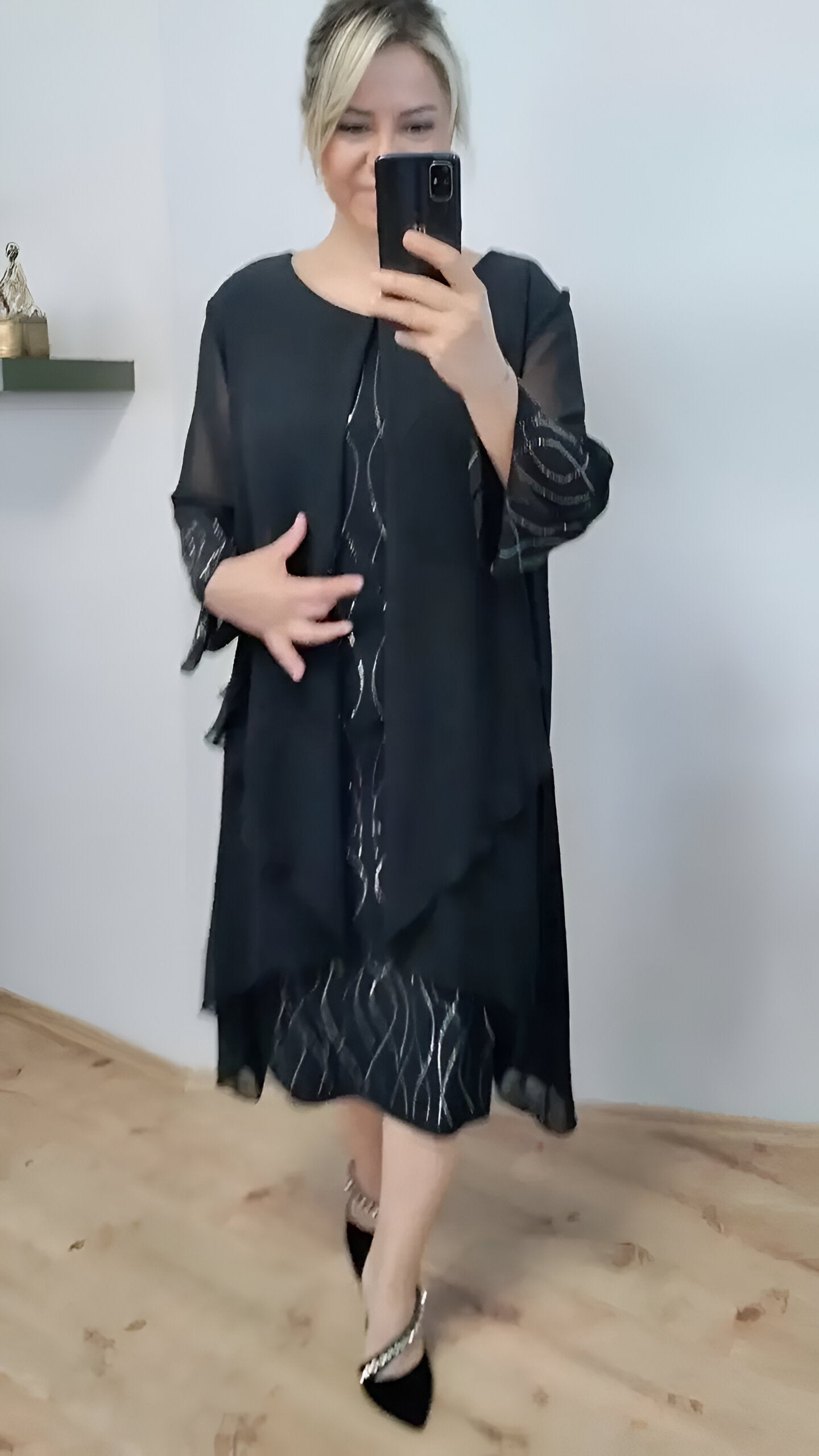 Claudia™ - Robe fluide et élégante avec superposition