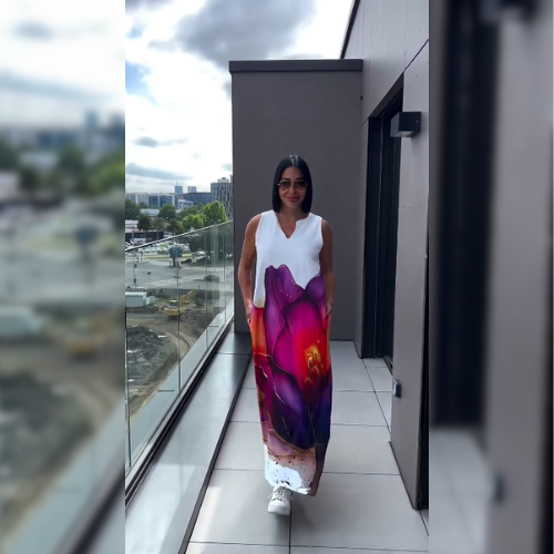 Orielle™ – Robe artistique abstraite