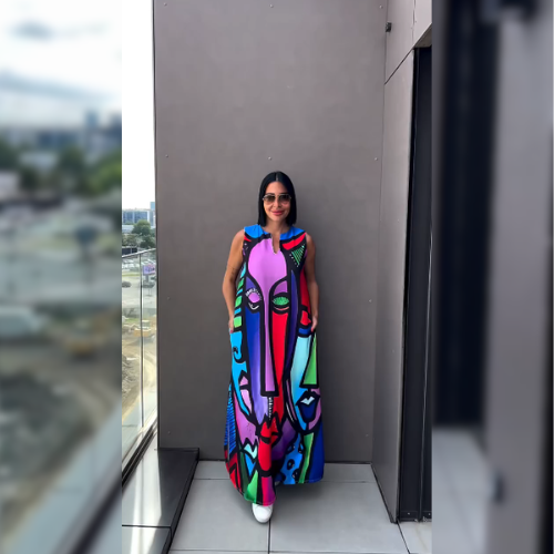 Orielle™ – Robe artistique abstraite