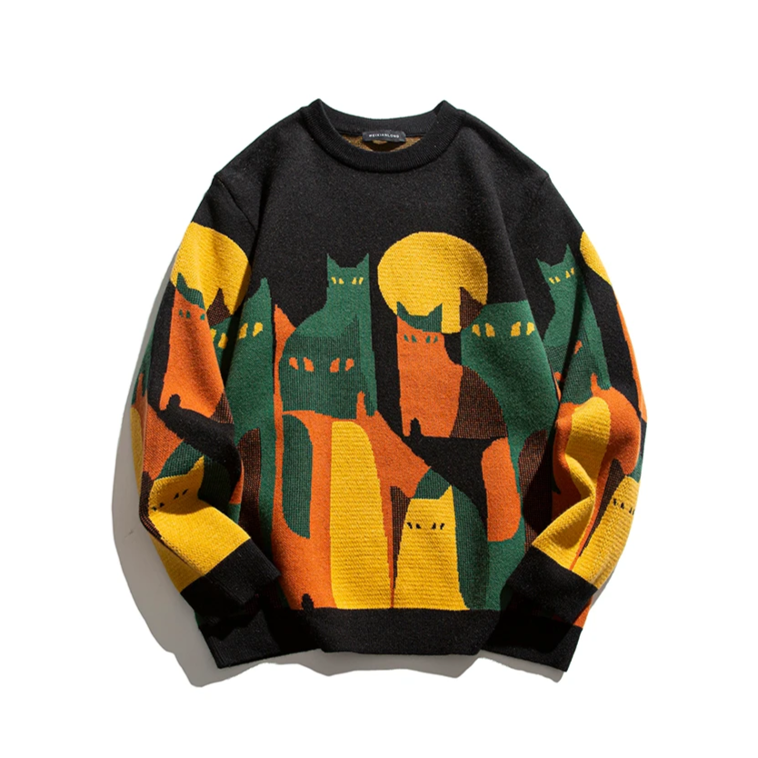 Zaya™ | Pull Chat au Clair de Lune