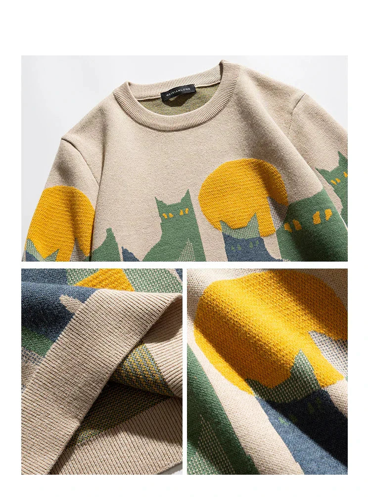 Zaya™ | Pull Chat au Clair de Lune
