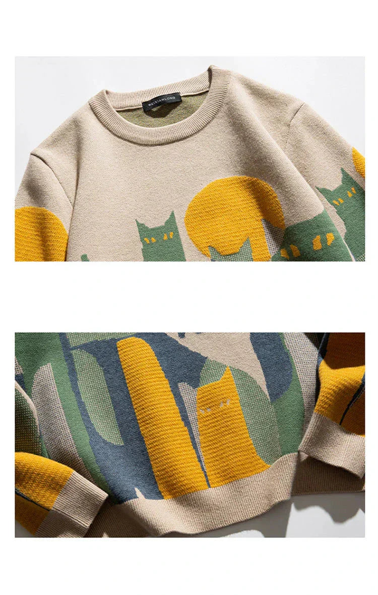 Zaya™ | Pull Chat au Clair de Lune