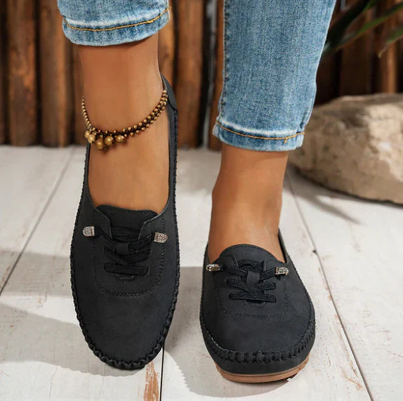 Mocassins décontractés à lacets Soft-Step pour femme 