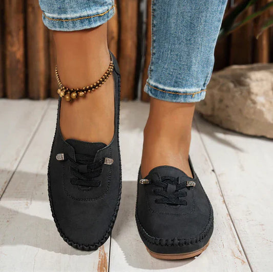 Mocassins décontractés à lacets Soft-Step pour femme 
