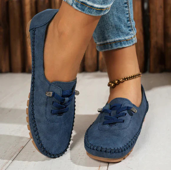 Mocassins décontractés à lacets Soft-Step pour femme 