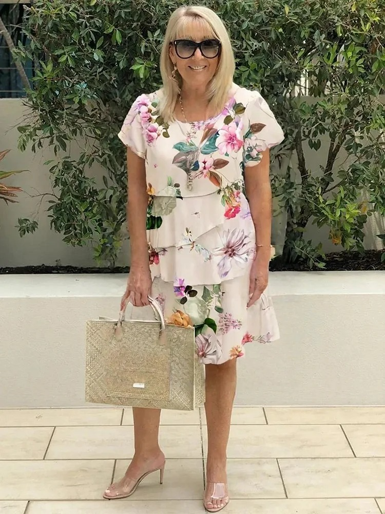 Isabel - Robe longue élégante à fleurs