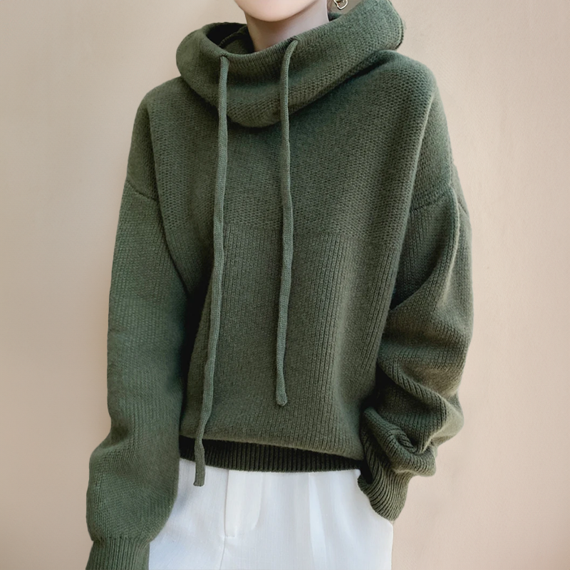 Cloe - Pull à col roulé en fine laine mérinos