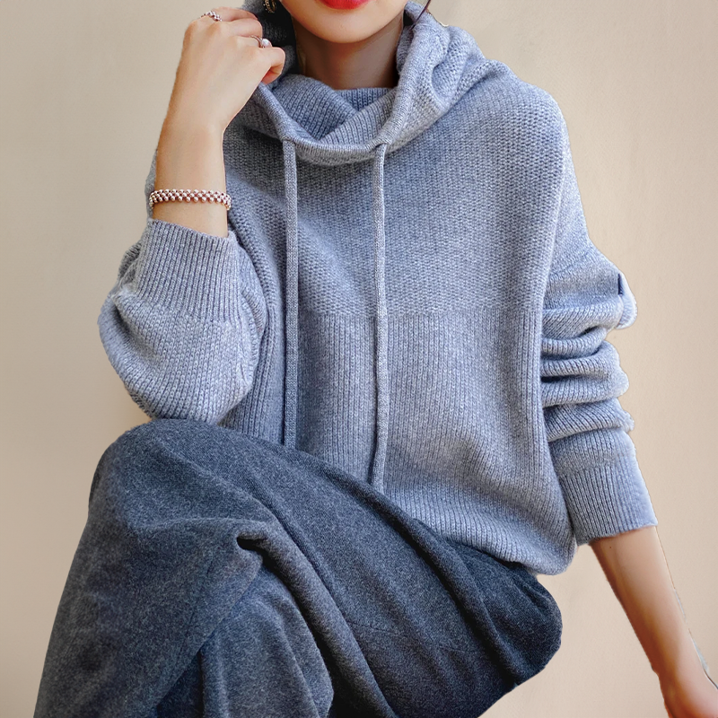 Cloe - Pull à col roulé en fine laine mérinos