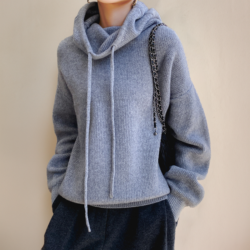 Cloe - Pull à col roulé en fine laine mérinos