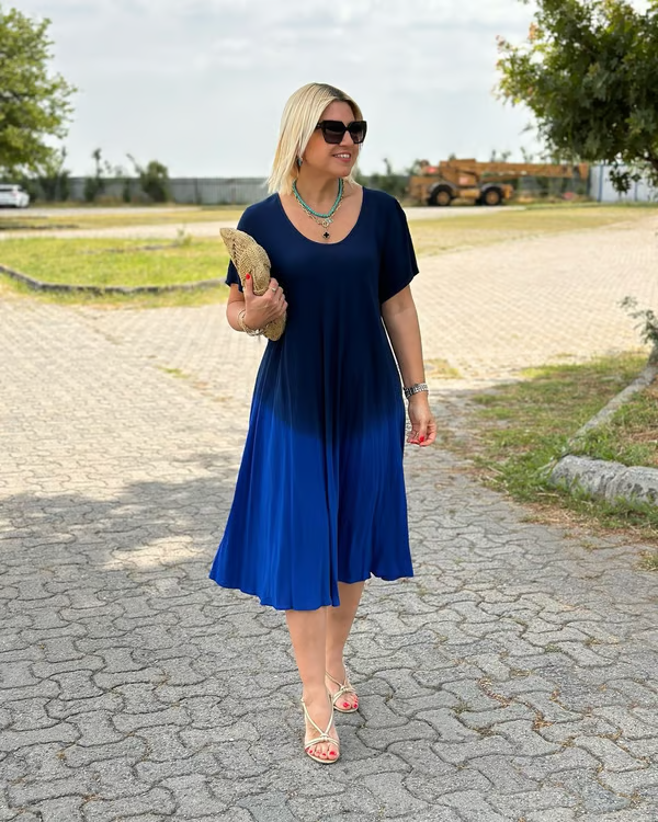 Liora™ – Robe ample aux dégradés de couleurs doux