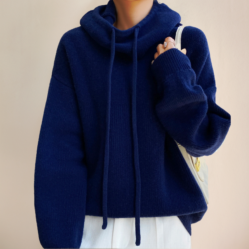 Cloe - Pull à col roulé en fine laine mérinos