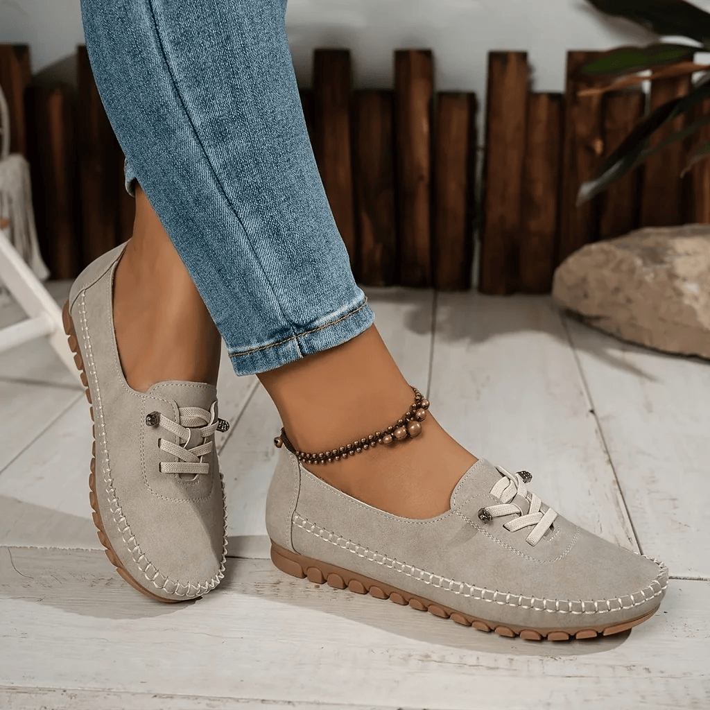 Mocassins décontractés à lacets Soft-Step pour femme 